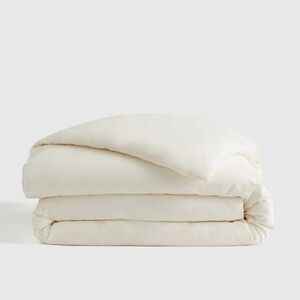 Quince 100% Organic Brushed Cotton Ivory Duvet Cover ! King/ Cal King (691)